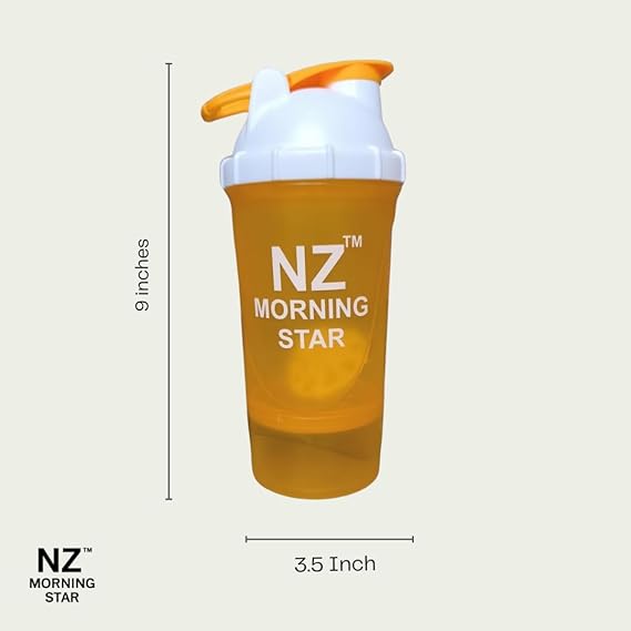 NZ MORNINGSTAR Metrix 600ml Shaker for Gym – Gym Protein Shaker Bottle for Men & Women