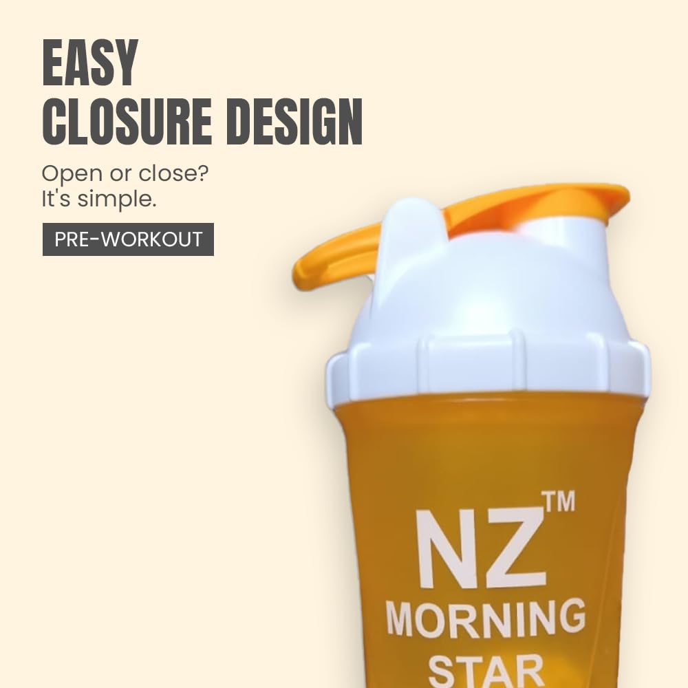 NZ MORNINGSTAR Metrix 600ml Shaker for Gym – Gym Protein Shaker Bottle for Men & Women